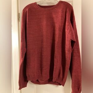 Tommy Bahama Men’s Sweater - Silk Cotton - XL - Maroon / Red - Long Sleeve